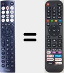 Comandos à distância universal Universal TV Hisense