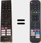 Comandos à distância universal Universal TV Hisense