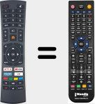 Comando &agrave; dist&acirc;ncia substituto de DVB-T2S2C (LE-43N4)