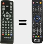 Comando à distância substituto de 2534810000100