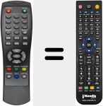Comando &agrave; dist&acirc;ncia substituto de DVB-T 2012