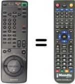 Comandos à distância equivalente Sony SLV-E 710 VP