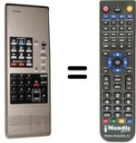 Comandos à distância equivalente VR 3050