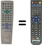 Comandos à distância equivalente Sharp DV 660 S