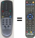 Comandos à distância equivalente LG KCE20J3RX