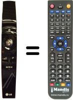 Comandos à distância equivalente LG 47LX9500