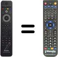 Comandos à distância equivalente Philips BDP-9500