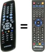 Comandos à distância equivalente Samsung BN59-00687A