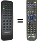 Comandos à distância equivalente Telefunken 7331