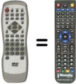 Comandos à distância equivalente Seg DVD530