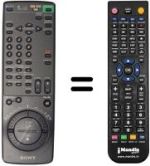 Comandos à distância equivalente Sony SLV-E 710 VP