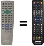 Comandos à distância equivalente Sharp DV 660 S