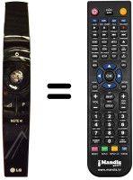 Comandos à distância equivalente LG 47LX9500