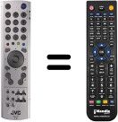 Comandos à distância equivalente JVC LT-19DK8WJ