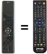 Comandos à distância equivalente LG 6710V00125D