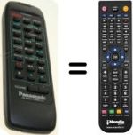 Comandos à distância equivalente Panasonic EUR643820
