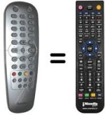 Comandos à distância equivalente Philips RT351 / 111