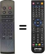 Comandos à distância equivalente Philips RC6802