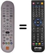 Comandos à distância equivalente Samsung SHD-85