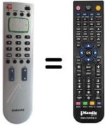 Comandos à distância equivalente Samsung TP 500 FR / AT / 29622-038.16