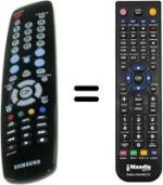 Comandos à distância equivalente Samsung BN59-00687A