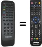 Comandos à distância equivalente Telefunken 7331