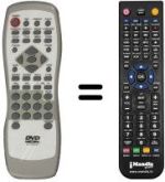 Comandos à distância equivalente Seg DVD530