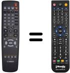 Comandos à distância equivalente Yamaha DVD-S1700