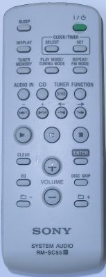 Comando &agrave; dist&acirc;ncia original SONY RM-SC55 (A1169936A)