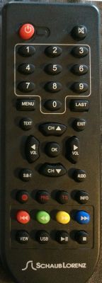 Comando &agrave; dist&acirc;ncia original SCHAUB LORENZ TNT755MPEG4