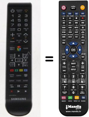 Comandos à distância equivalente AA59-00633A