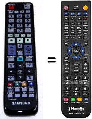 Comandos à distância equivalente Samsung AH59-02349A Comandos à distância equivalente Samsung AH59-02349A