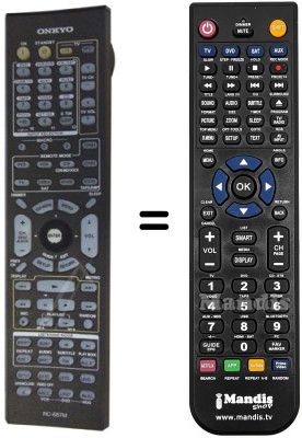 Comandos &agrave; dist&acirc;ncia equivalente RC687M