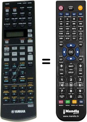 Comandos à distância equivalente Yamaha V9272200