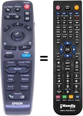 Comandos à distância equivalente Epson 1231016