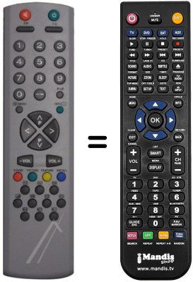 Comandos à distância equivalente Techwood TK2907RF