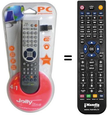 Comandos à distância equivalente Trans Continents TR21900D