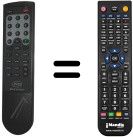 Comandos à distância equivalente Pace SEC2435