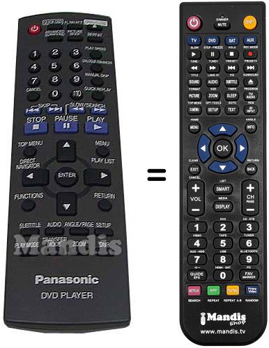 Comandos à distância equivalente Panasonic EUR7631250