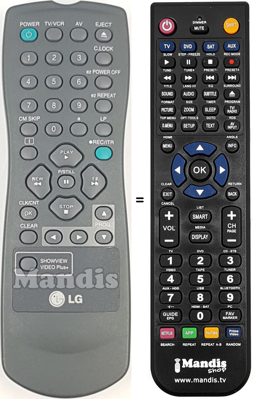 Comandos à distância equivalente REMCON2085