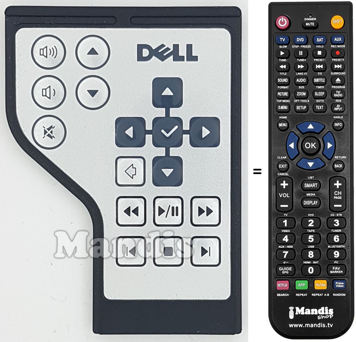 Comandos à distância equivalente RC1761701-00