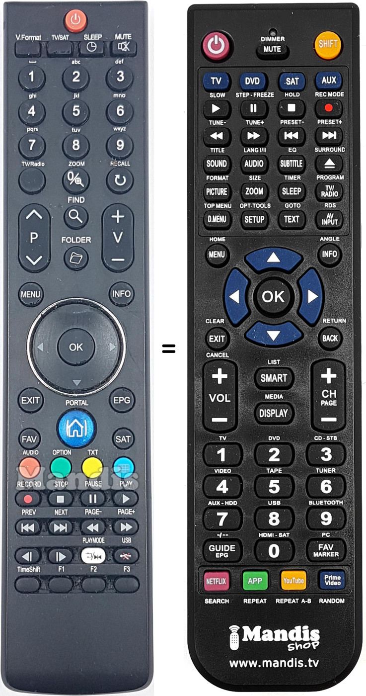 Comandos à distância equivalente H0F15J399GPD10