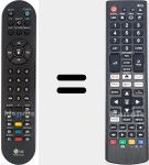 Comandos à distância universal Universal TV LG
