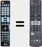 Comandos à distância universal Universal TV LG