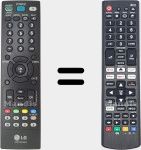 Comandos à distância universal Universal TV LG