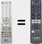 Comandos à distância universal Universal TV LG