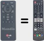 Comandos à distância universal Universal TV LG