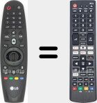 Comandos à distância universal Universal TV LG