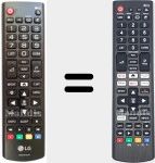 Comandos &agrave; dist&acirc;ncia universal Universal TV LG