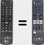 Comandos à distância universal Universal TV LG